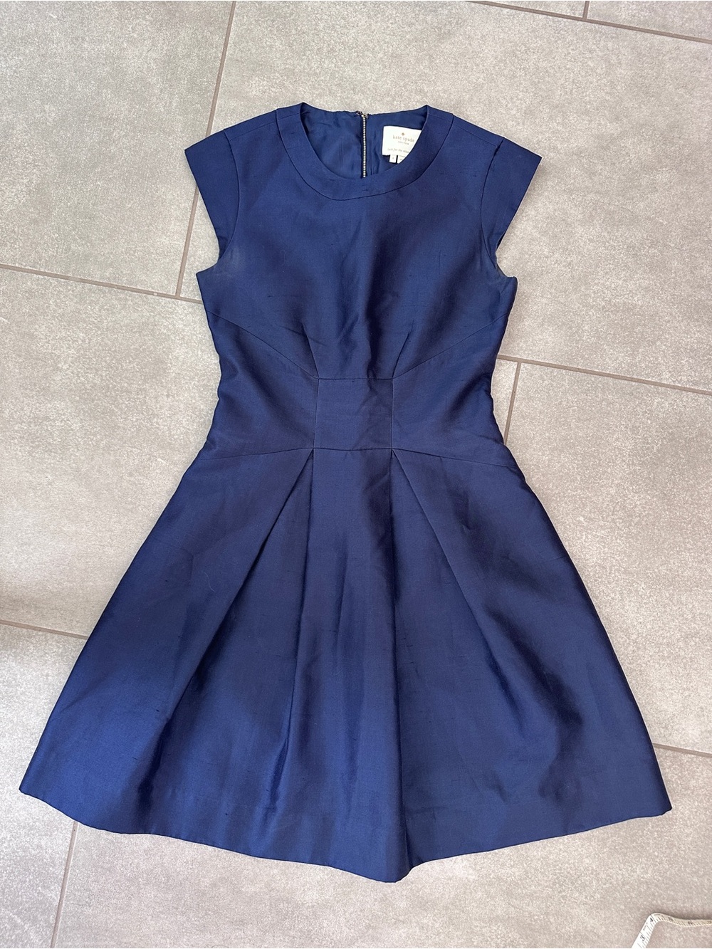 kate spade Navy Fit-and-Flare Midi Dress
